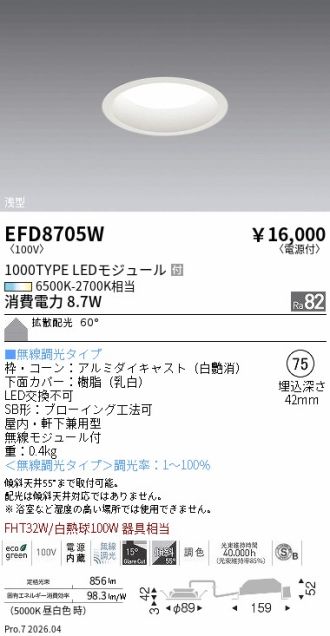 EFD8705W