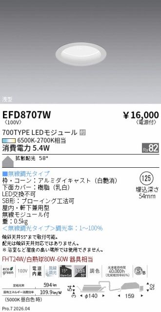 EFD8707W
