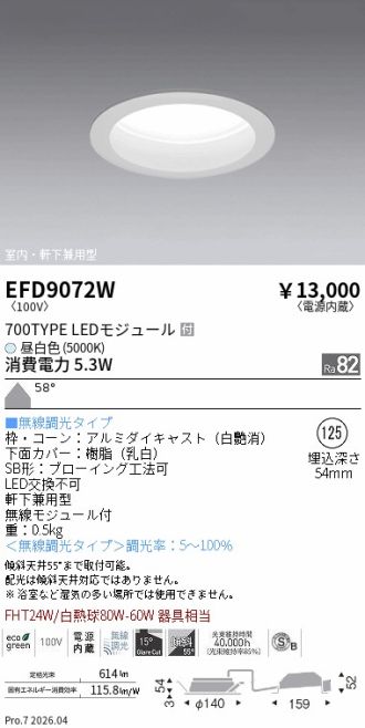 EFD9072W