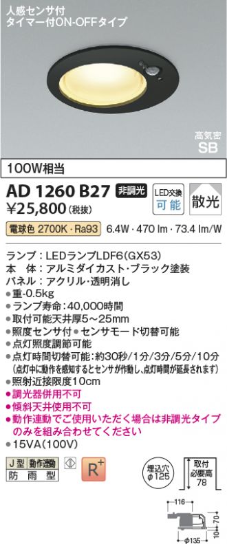 AD1260B27