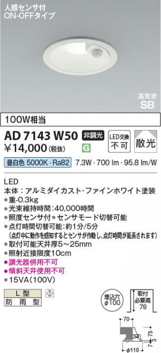 KAD7143W50