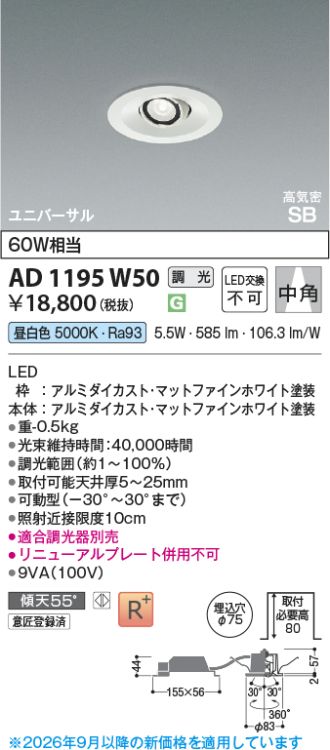 AD1195W50