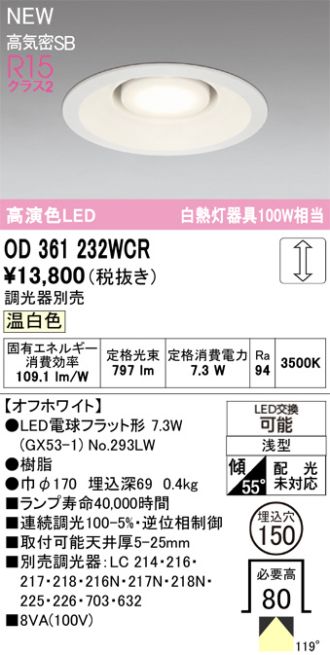 OD361232WCR