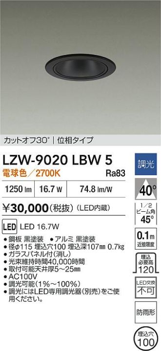 LZW-9020LBW5