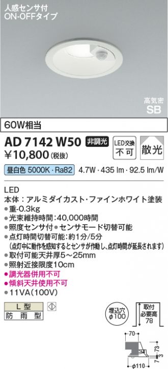 AD7142W50