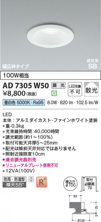 AD7305W50